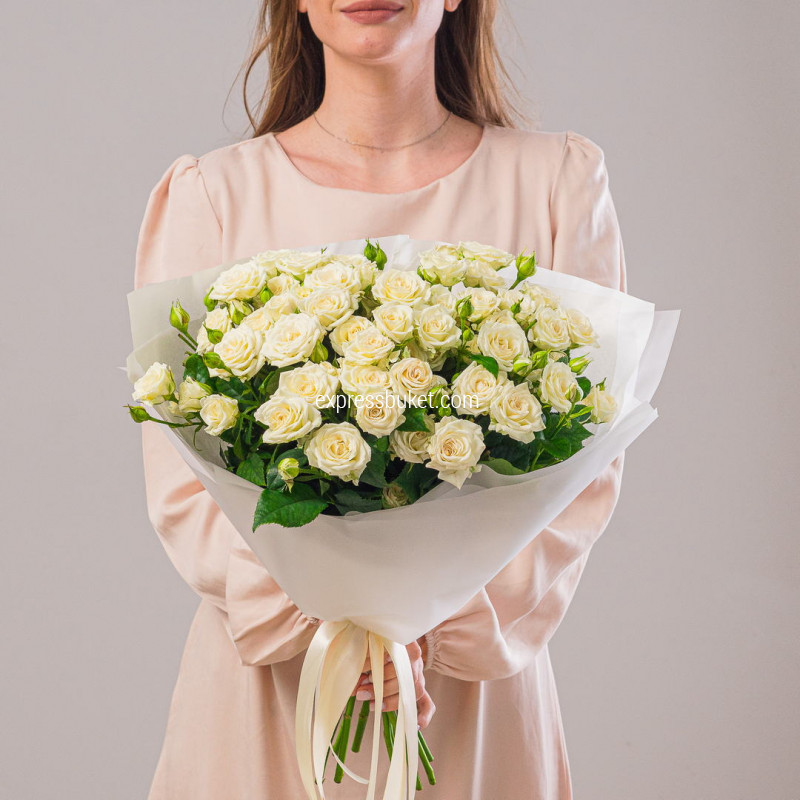 Песочный туман 15 роз