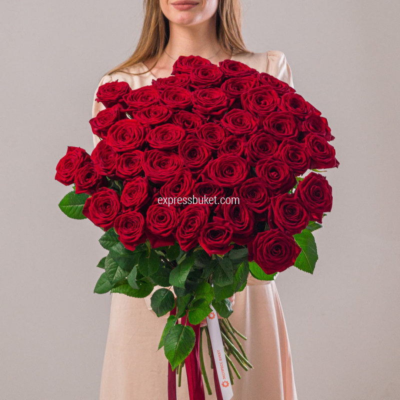Букет из 51 розы 70 см